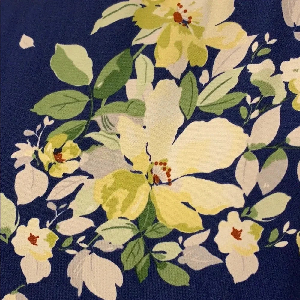 Lulu’s Floriana Navy Blue Floral Shift Dress - size Small - Picture 3 of 14